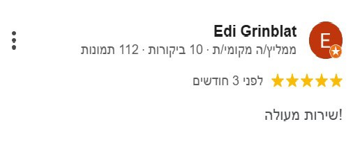 ביקורת המלצה